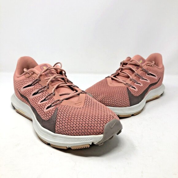 Nike Shoes Womens 8 Pink Quartz Quest 2 Running Athletic Sneakers Performance - Picture 1 of 10